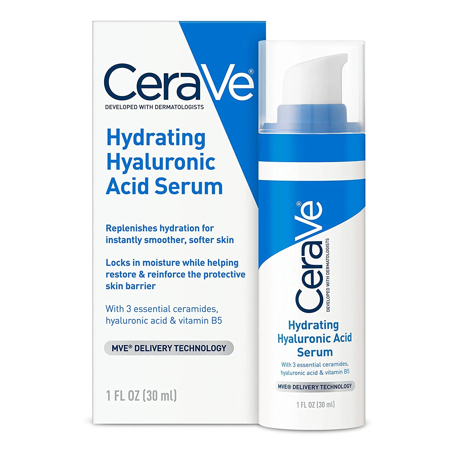 CeraVe Hydrating Hyaluronic Acid + B5 Serum CERAVE HYDRATING HYALURONIC ACID + B5 SERUM