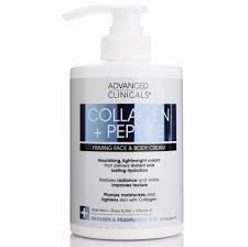 Advanced Clinicals Collagen + Peptide Firming Face & Body Cream 444ml Advanced Clinicals Collagen + Peptide Firming Face & Body Cream 444ml