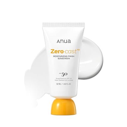 Anua Zero Cast Moisturizing Finish Sunscreen SPF 50+ 50ML Anua Zero Cast Moisturizing Finish Sunscreen SPF 50+ 50ML