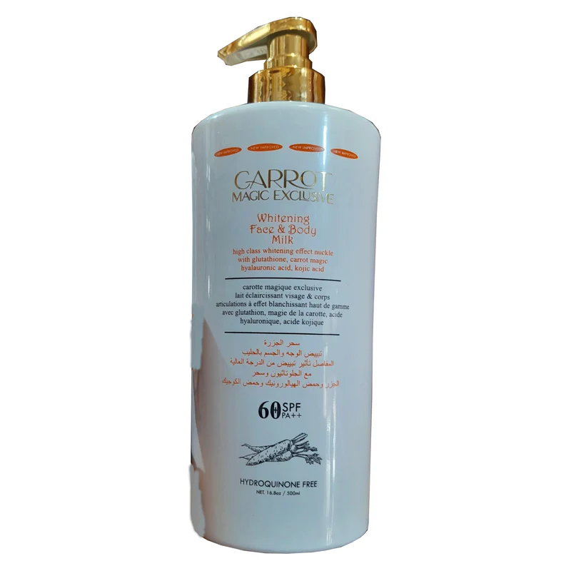 Carrot Magic Exclusive Whitening Face & Body Milk 500ml Carrot Magic Exclusive Whitening Face & Body Milk 500ml
