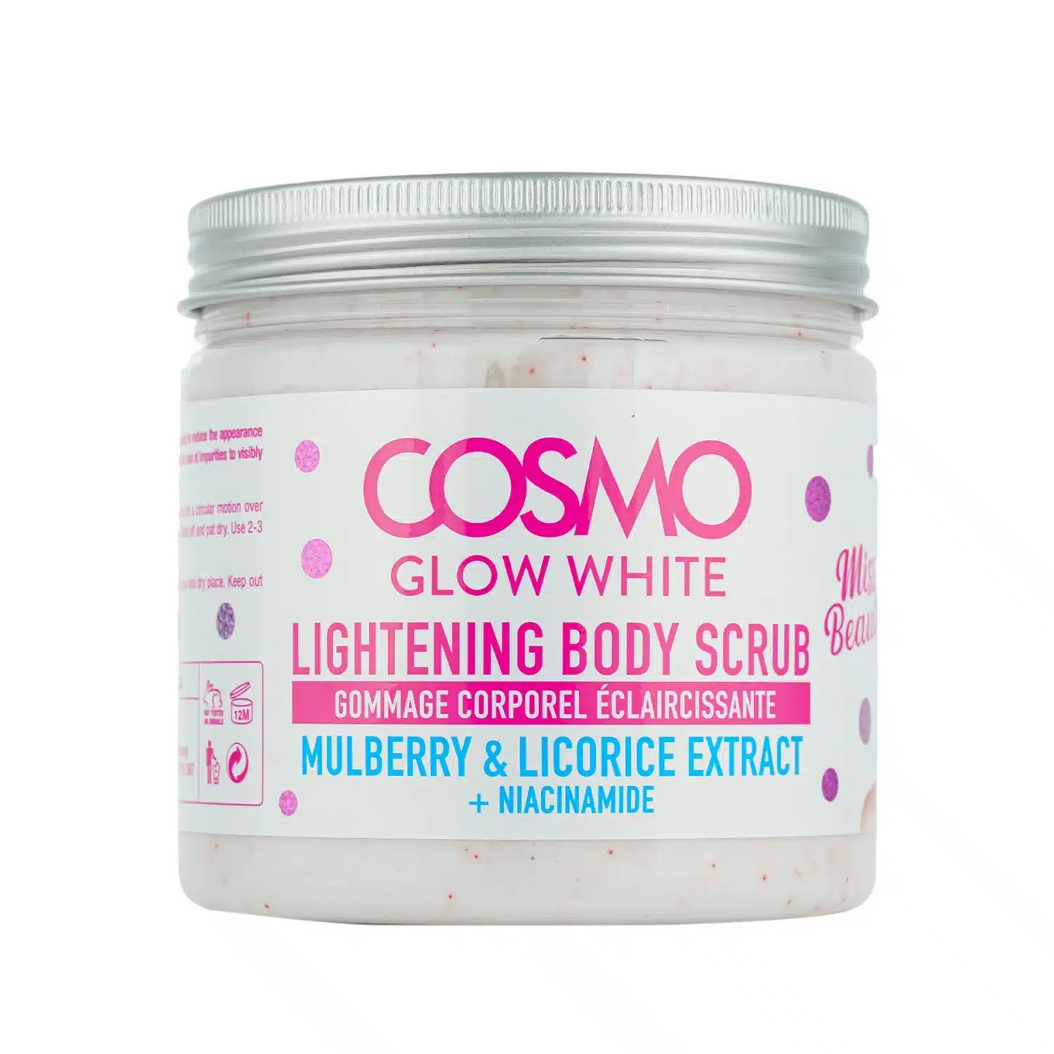 Cosmo Glow White Lightening Body Scrub 475ML Cosmo Glow White Lightening Body Scrub 475ML