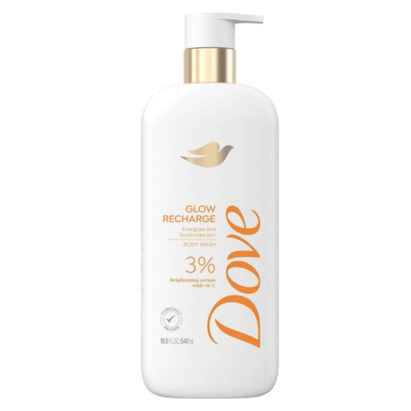 Dove Glow Recharge Body Wash 3% Brightening Serum With Vitamin C 547ML