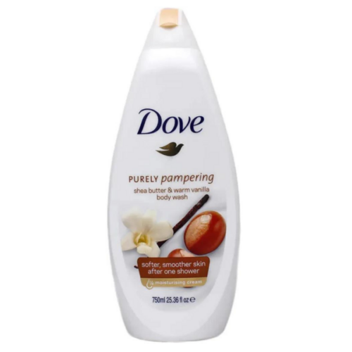 Dove Purely Pampering Shea Butter & Warm Vanilla Body Wash 750ml Dove Purely Pampering Shea Butter & Warm Vanilla Body Wash 750ml