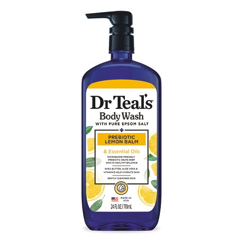 Dr. Teal's Body Wash Prebiotic Lemon Balm 710ML Dr. Teal's Body Wash Prebiotic Lemon Balm 710ML