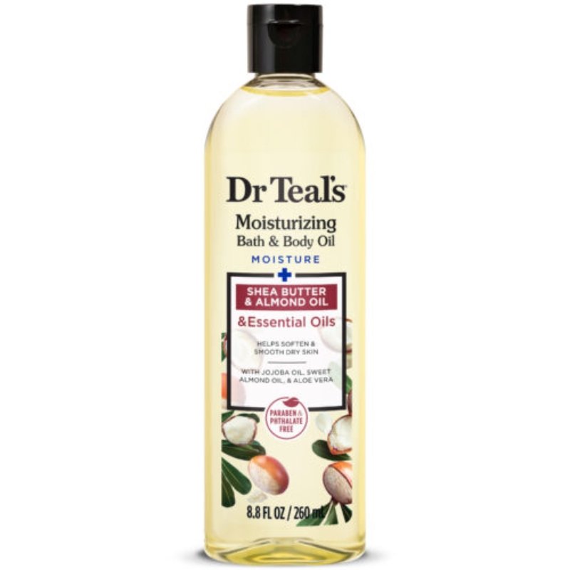 Dr. Teal's Moisturising Bath & Body Oil Shea Butter & Almond Oil & Essential Oils 260ML Dr. Teal's Moisturising Bath & Body Oil Shea Butter & Almond Oil & Essential Oils 260ML