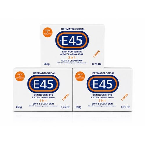 E45 Dermatological Skin Nourishing Soap 2 In 1 250g E45 Dermatological Skin Nourishing Soap 2 In 1 250g