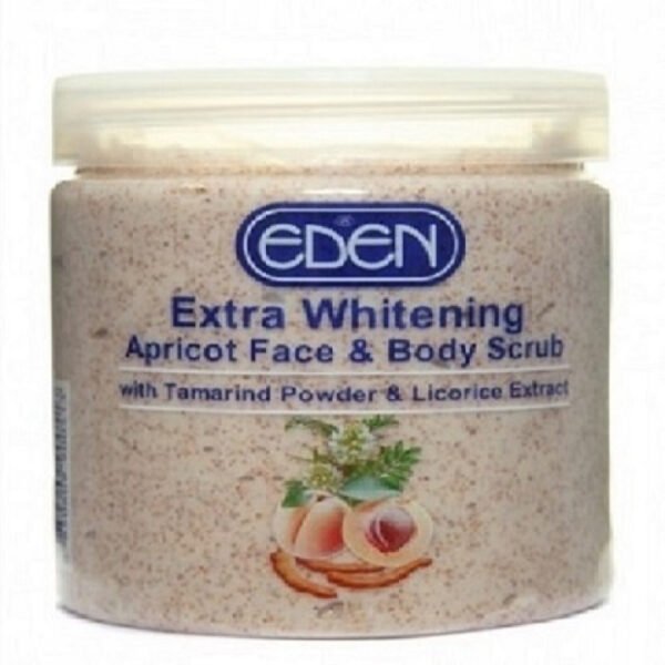 Eden Extra Whitening Apricot Face & Body Scrub 520G
