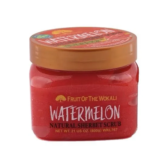 Fruit Of The Wokali Watermelon Natural Sherbet Scrub 600G Fruit Of The Wokali Watermelon Natural Sherbet Scrub 600G