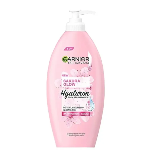 Garnier Skin Naturals New Sakura Glow Hyaluron Body Serum Lotion 400ml