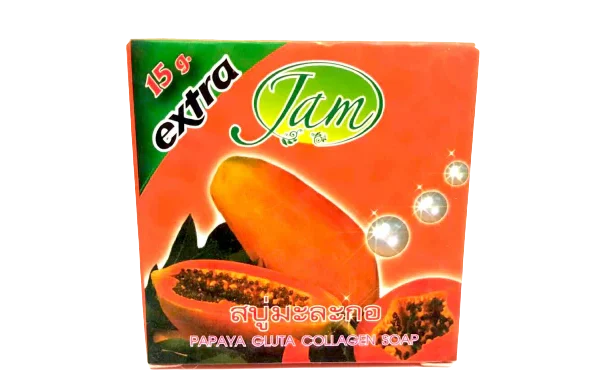 Jam Papaya Gluta Collagen Soap 15g