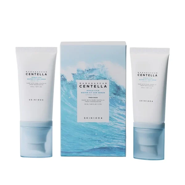 Madagascar Centella Hyalu-cica Water Fit Sun Serum Twin Pack 50ML