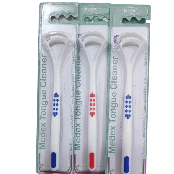 Medex Tongue Cleaner With Plastic Handle Medex Tongue Cleaner With Plastic Handle