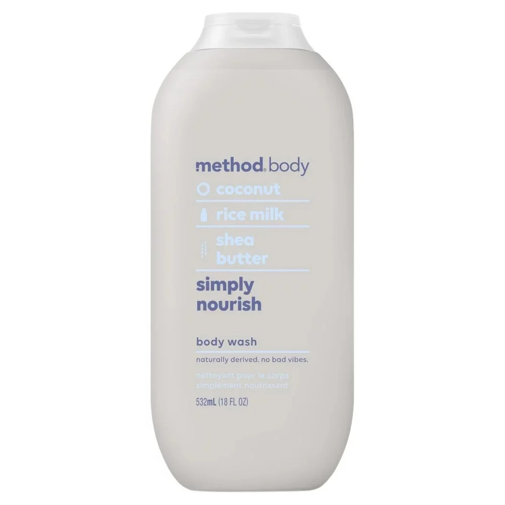 Method Coconut Rice Milk Shea Butter Simply Nourish Body Wash 532ML Method Coconut Rice Milk Shea Butter Simply Nourish Body Wash 532ML