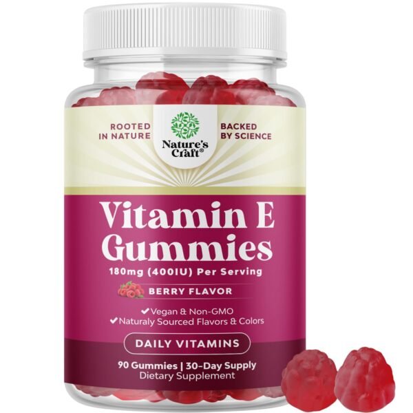 Nature's Cure Vitamin E Gummy 60 Gummy