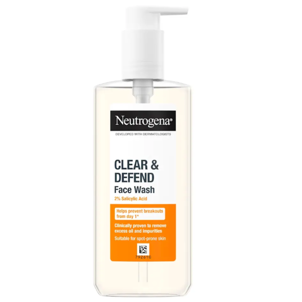 Neutrogena Clear & And Defend Face Wash 2% Salicylic Acid 200ML
