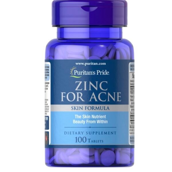 Puritan's Pride Zinc For Acne 100 Tablets