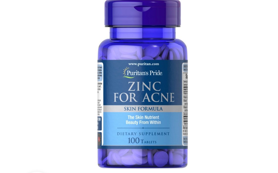 Puritan's Pride Zinc For Acne 100 Tablets Puritan's Pride Zinc For Acne 100 Tablets