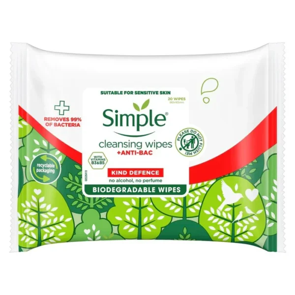 Simple Antibacterial Cleansing Wipes