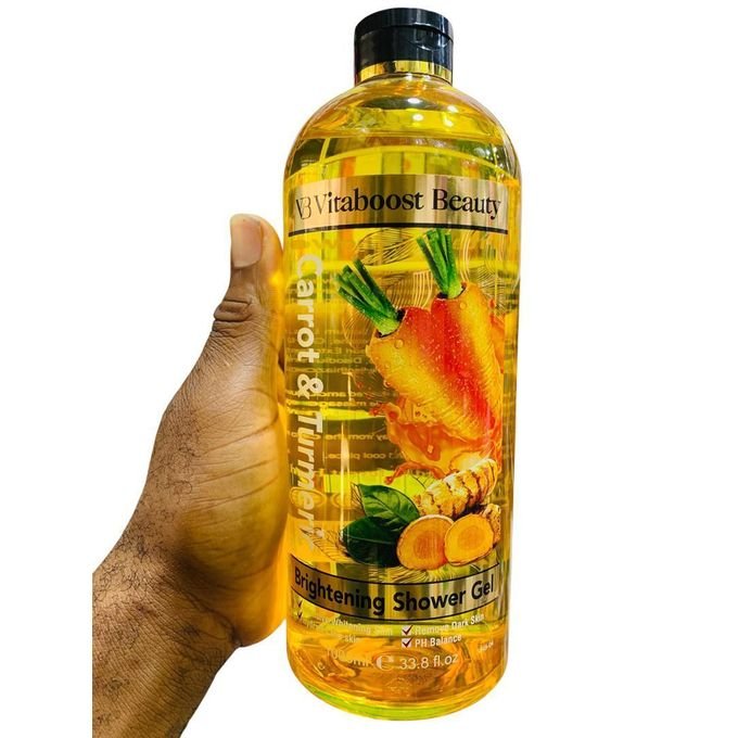 Vb Vitaboost Beauty Carrot & Turmeric Brightening Shower Gel 1000ML Vb Vitaboost Beauty Carrot & Turmeric Brightening Shower Gel 1000ML