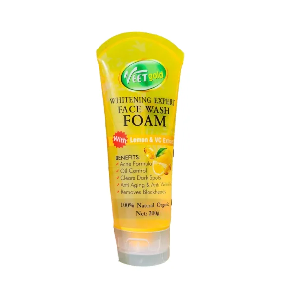 Veet Gold Whitening Face Wash With Foam 200G