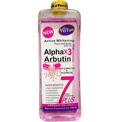 Veetgold Active Whitening Face & Body Alpha Arbutin ×3 1000ML Veetgold Active Whitening Face & Body Alpha Arbutin ×3 1000ML