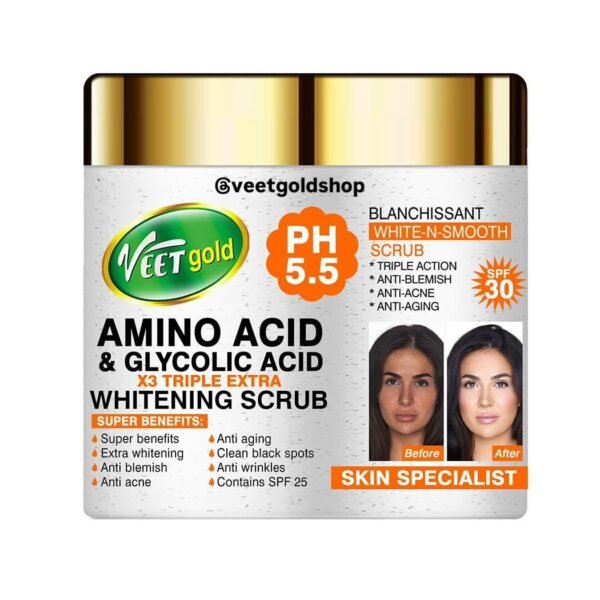 Veetgold Amino Acid & Glycolic Acid Whitening Scrub 450G