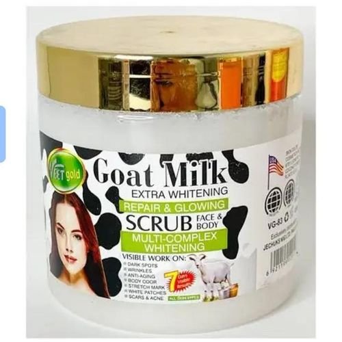 Veetgold Goat Milk Extra Whitening Repair & Glowing Scrub Face & Body 650G Veetgold Goat Milk Extra Whitening Repair & Glowing Scrub Face & Body 650G